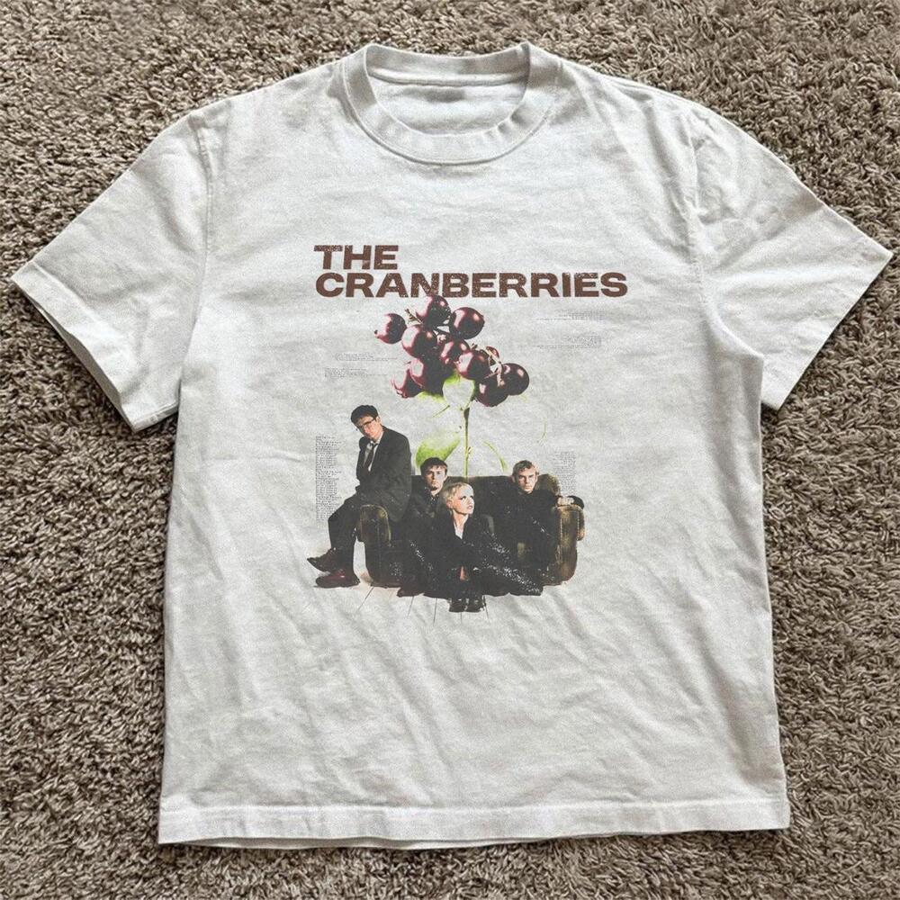 White The Cranberries Band Tee